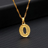 Stainless steel 26 letter  necklace