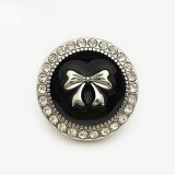 23MM rabbit Flower metal Pearl Rhinestones snap button charms