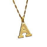Stainless steel 26 letter  necklace