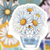 50 pieces of daisy graffiti stickers, water cups, luggage, handbags, skateboards, refrigerators, cars, waterproof stickers