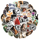 50 pieces of graffiti stickers for American dramas, ancient battlefield legends, luggage, scooters, laptops, waterproof stickers
