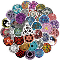 50 Vintage Matrix Totem Viking Graffiti Stickers Skateboard Guitar Cup Trolley Box Decorative Waterproof Stickers