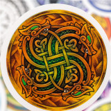 50 Vintage Matrix Totem Viking Graffiti Stickers Skateboard Guitar Cup Trolley Box Decorative Waterproof Stickers