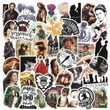 50 pieces of graffiti stickers for American dramas, ancient battlefield legends, luggage, scooters, laptops, waterproof stickers