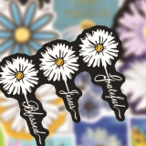50 pieces of daisy graffiti stickers, water cups, luggage, handbags, skateboards, refrigerators, cars, waterproof stickers
