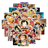 50 Pieces of Pirate Wang Lufei Single Person Graffiti Stickers Water Cup Luggage Case Laptop Electric Car Waterproof Sticker