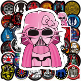 50 Star Wars graffiti stickers, water cups, handbags, luggage, laptops, skateboards, waterproof stickers