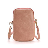 Women's mobile phone bag PU large capacity one shoulder crossbody bag suitable for 20mm Snaps button Jewelry whole sale