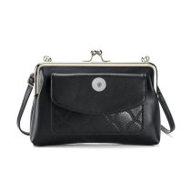 Multifunctional mobile phone bag,pu one shoulder crossbody bag, dinner bag for 20mm Snaps button Jewelry whole sale