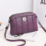 Soft leather one shoulder crossbody bag fit 20mm Snaps button Jewelry whole sale