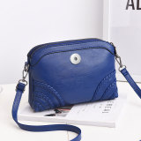 Soft leather one shoulder crossbody bag fit 20mm Snaps button Jewelry whole sale
