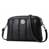 Soft leather one shoulder crossbody bag fit 20mm Snaps button Jewelry whole sale