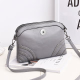 Soft leather one shoulder crossbody bag fit 20mm Snaps button Jewelry whole sale