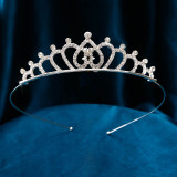 Bride Crown Wedding Dress Headwear Rhinestone Princess Hair Band Crown