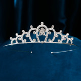 Bride Crown Wedding Dress Headwear Rhinestone Princess Hair Band Crown
