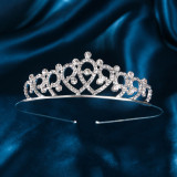 Bride Crown Wedding Dress Headwear Rhinestone Princess Hair Band Crown