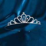 Bride Crown Wedding Dress Headwear Rhinestone Princess Hair Band Crown