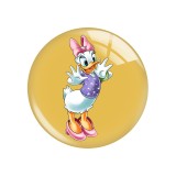 20MM Cartoon anime Print glass snap button charms