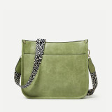 Fashionable Leopard Pattern Ribbon Oblique Cross Tote Bag High Capacity Bag