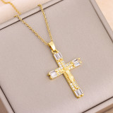 Stainless Steel Cross  Necklace