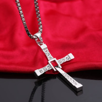 Stainless Steel Cross Toledo Speed and Passion 8 Necklace