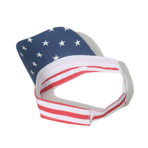 Independence Day Star Stripe American Flag Curved Eaves Duck Tongue Hat Empty Top Hat