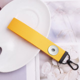13 Colors Personalized Creativity Solid Color Ribbon Keychain Bag Pendant Jewelry Accessories Ribbon Gift fit 20MM Snaps button jewelry wholesale