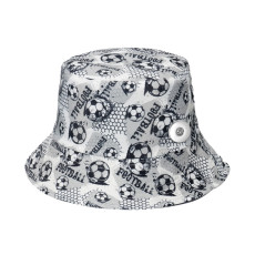 British Flag Football Panda Print Bowl Hat Double Faced Fisherman Hat fit 20MM Snaps button jewelry wholesale