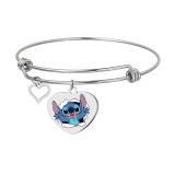 Stainless Steel Adidas Cartoon Anime Mario  bad bunny Harley Adjustable Bracelet