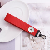 13 Colors Personalized Creativity Solid Color Ribbon Keychain Bag Pendant Jewelry Accessories Ribbon Gift fit 20MM Snaps button jewelry wholesale