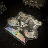 100 laser stickers, Magic World, Inspect for Bikers Motorcycle Car Laser Stickers