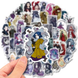 50 Black Fairy Tale Series Dark Wind Stickers Luggage Box Black Creative Personalized Body Sticker Waterproof Sticker