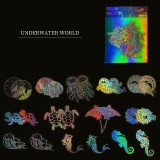 100 pieces of transparent laser stickers for underwater world stickers, PET colorful Guka materials, decorative DIY stickers