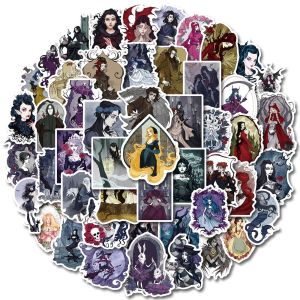 50 Black Fairy Tale Series Dark Wind Stickers Luggage Box Black Creative Personalized Body Sticker Waterproof Sticker