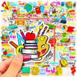 100 pieces of Teachers'Day personalized creative body water cup Teachers' Day graffiti waterproof stickers