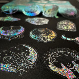 100 laser stickers, Magic World, Inspect for Bikers Motorcycle Car Laser Stickers