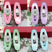 20 pcs/lot Summer Hollow Broken Hair Bang Clip Cute Hair Accessories Traceless Bright Face Hair Clip Beauty Hair Makeup Hair Clip Edge Clip Duck Mouth Clip fit 18MM Snaps button jewelry wholesale