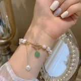 Baroque Irregular Imitation Pearl Safety Buckle Bracelet