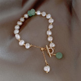Baroque Irregular Imitation Pearl Safety Buckle Bracelet