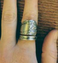 Dark Flower Ring Flowers Compete for Lady Engagement ring Christmas Gift