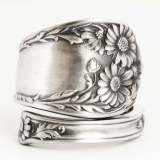 Dark Flower Ring Flowers Compete for Lady Engagement ring Christmas Gift
