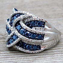 Blue Zircon Ring