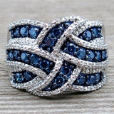 Blue Zircon Ring