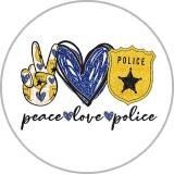 20MM Cartoon anime Daisy Christmas Love Faith Print glass snap button charms