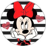 20MM Cartoon anime Daisy Christmas Love Faith Print glass snap button charms