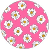 20MM Pattern Daisy Star  Snowflake Christmas Print glass snap button charms