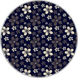 20MM Pattern Daisy Star  Snowflake Christmas Print glass snap button charms