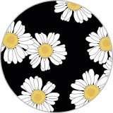 20MM Pattern Daisy Star  Snowflake Christmas Print glass snap button charms