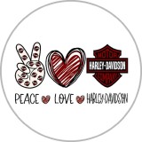 20MM Cartoon anime Daisy Christmas Love Faith Print glass snap button charms