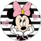 20MM Cartoon anime Daisy Christmas Love Faith Print glass snap button charms